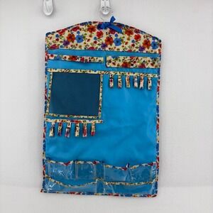 Hanging Jewelry‎ Organizer Floral Print Travel Storage